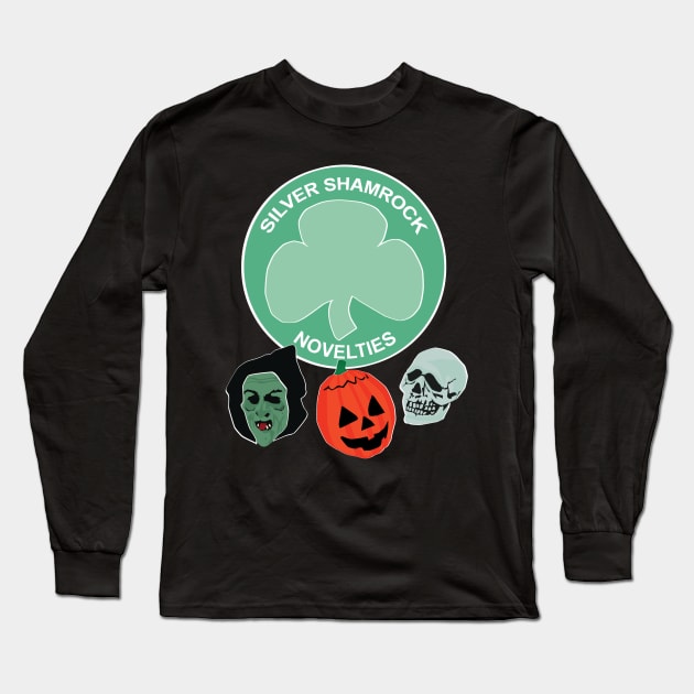 Silver Shamrock 2.0 Long Sleeve T-Shirt by attackofthegiantants